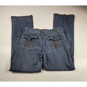Kut from the kloth size 10 flip pockets thick stitch boot cut mid rise